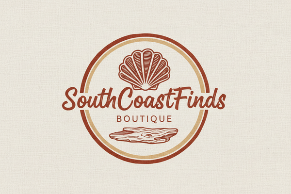 SouthCoastFinds Logo - Rustic Warm